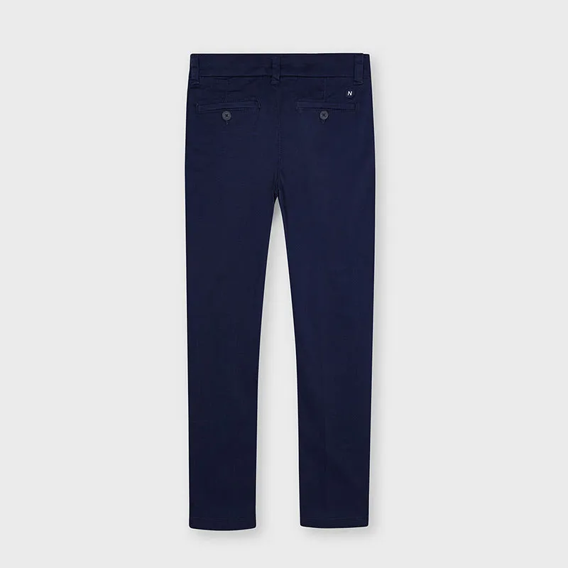 Nukutavake Chino Slim Fit Navy Cotton Pant 530-68