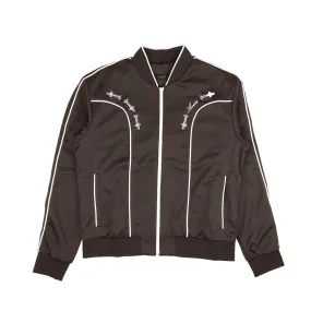 NWT AMIRI Black Sheen White Piped Track Jacket Size 46 $1290