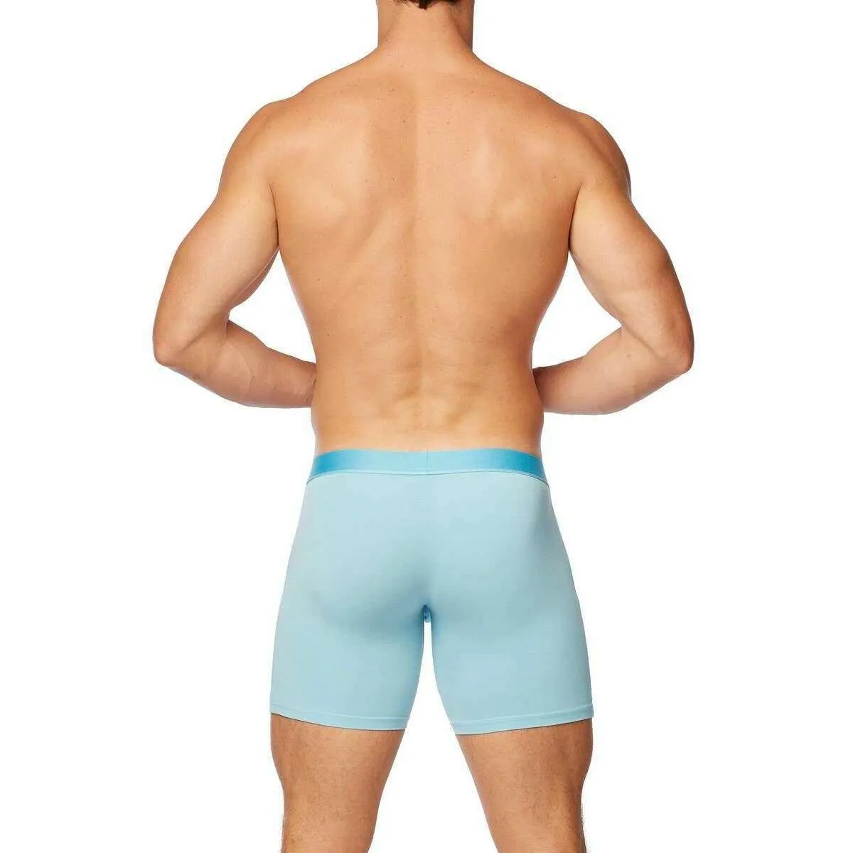 Obviously PrimeMan Boxer Brief 6inch Leg - Sky Blue