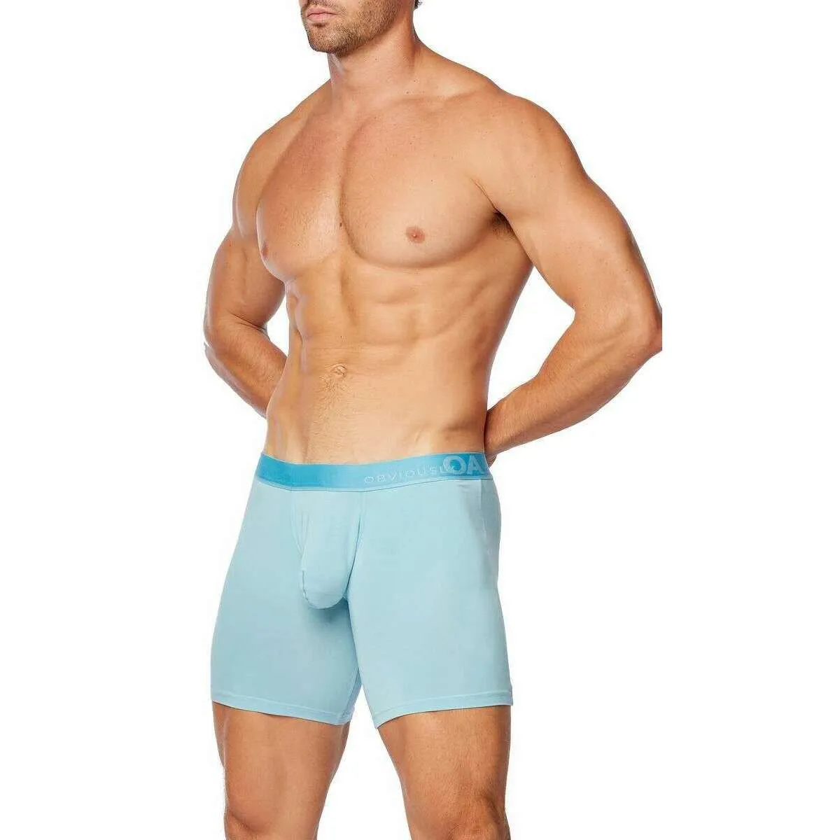 Obviously PrimeMan Boxer Brief 6inch Leg - Sky Blue