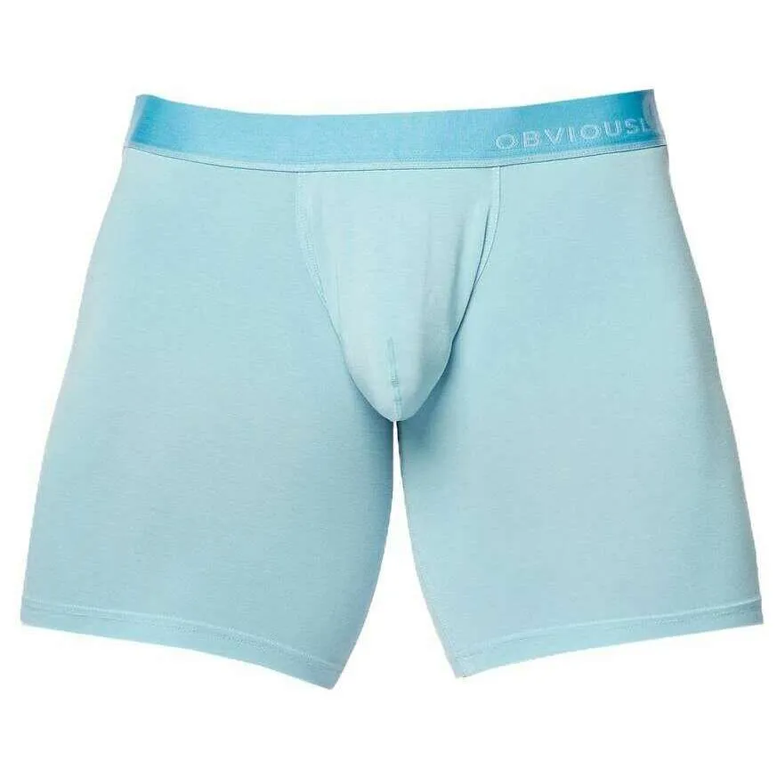 Obviously PrimeMan Boxer Brief 6inch Leg - Sky Blue