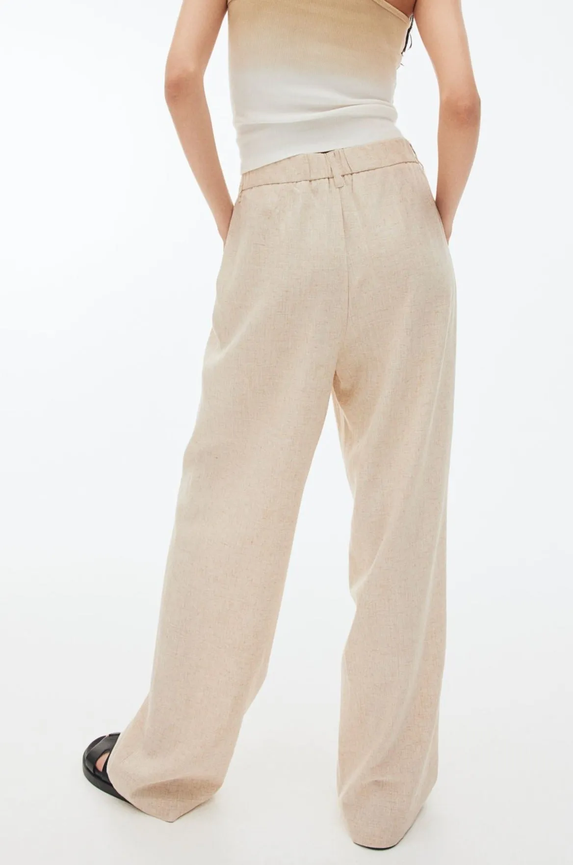 Old Money Elegant Linen Chino Stripe Pants