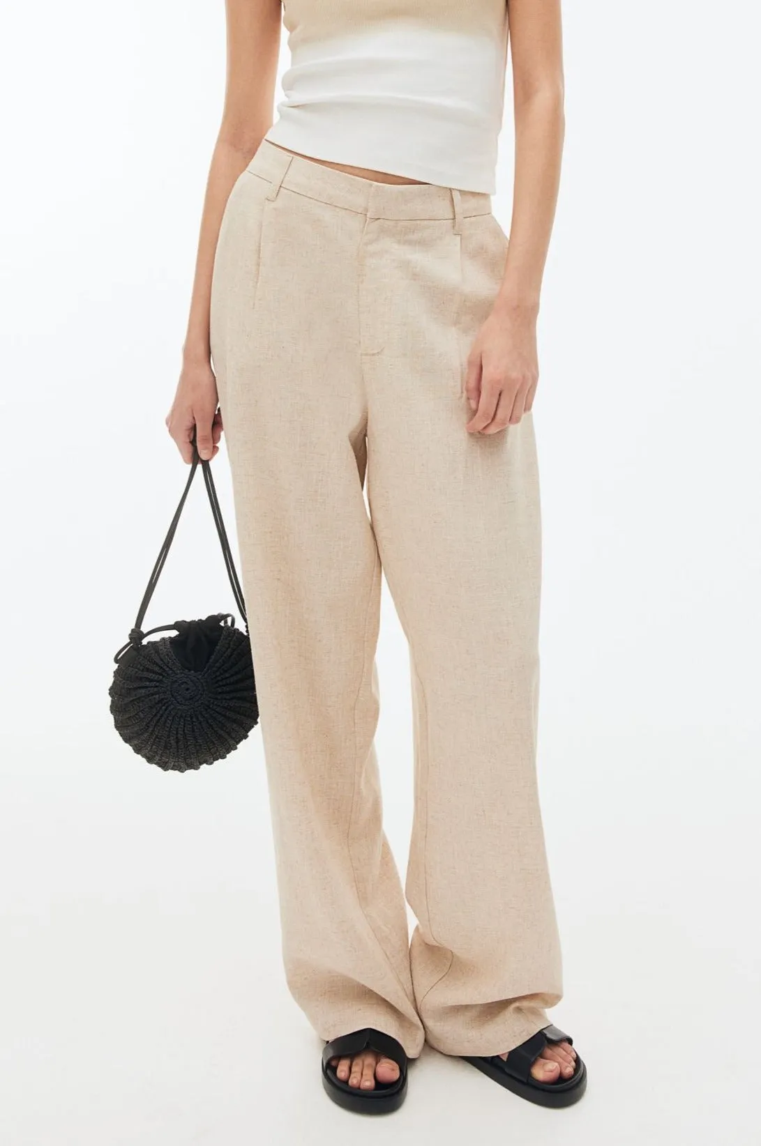 Old Money Elegant Linen Chino Stripe Pants