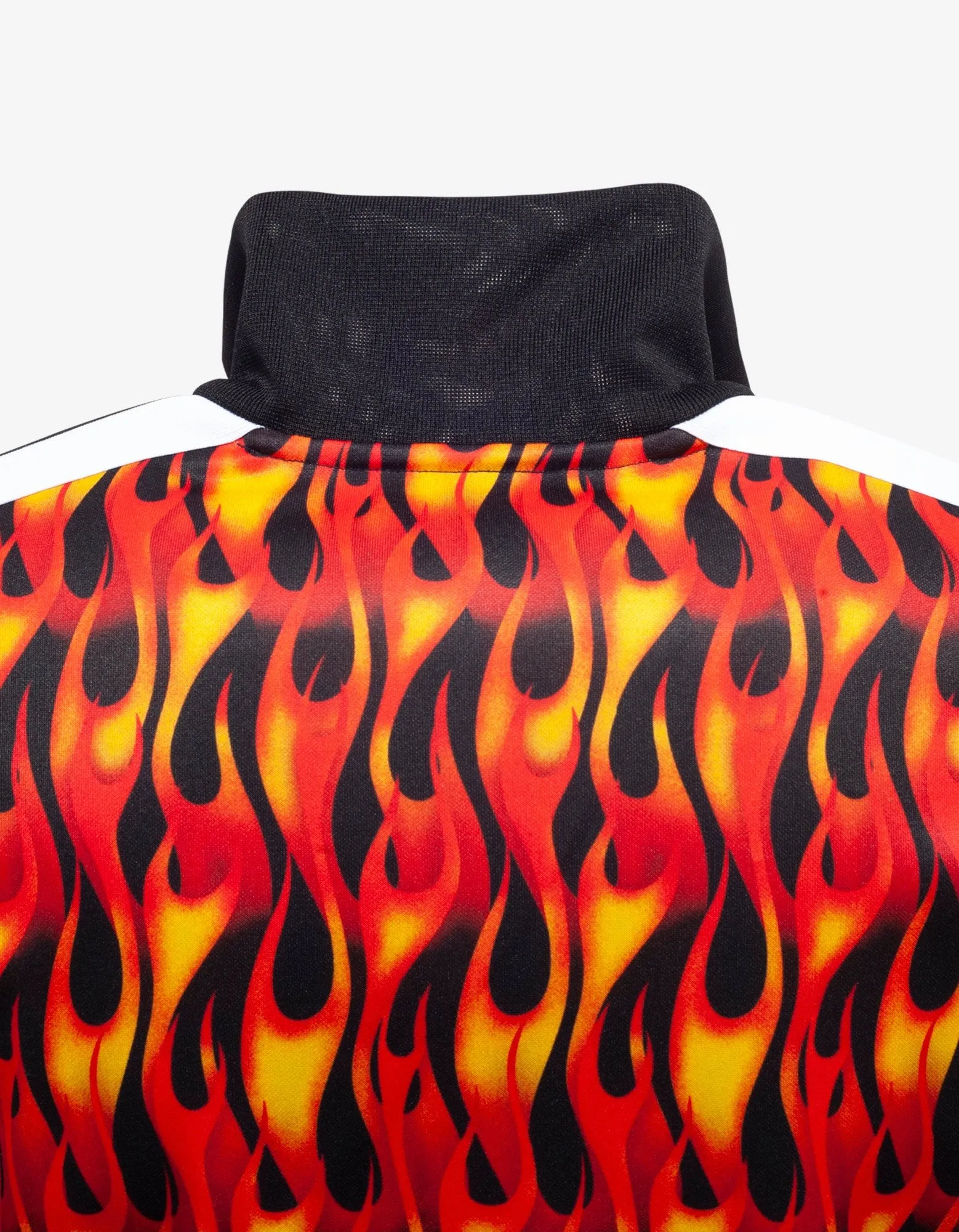 Orange Burning Print Track Jacket