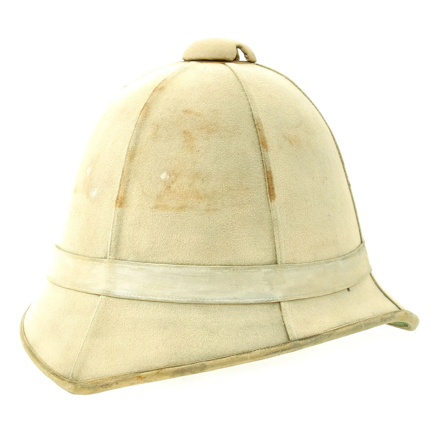 Original British Victorian 1877 Foreign Service Pattern Sun Helmet with Felt Outer Cover - size 7 1/2