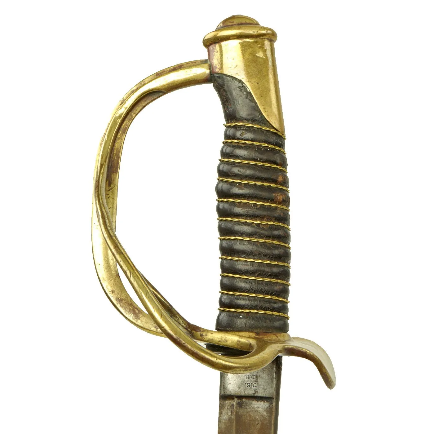 Original U.S. Civil War Bullet Grazed M1860 Light Cavalry Saber by Ames Mfg. Co. with Scabbard - Dated 1863