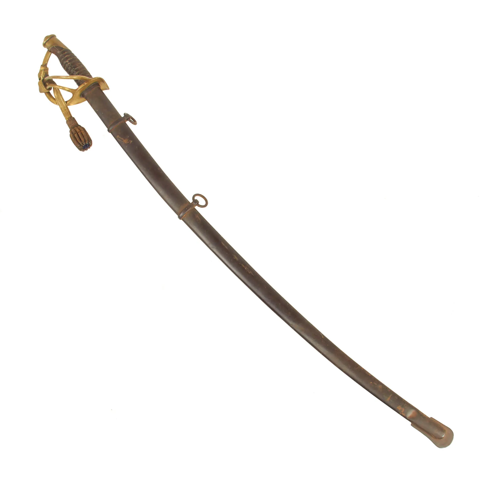 Original U.S. Civil War Era M1860 Light Cavalry Saber by Mansfield and Lamb with Scabbard - Dated 1864