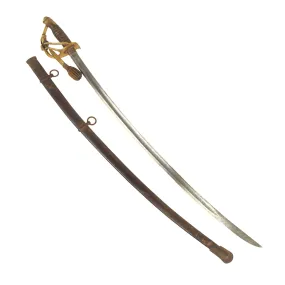 Original U.S. Civil War Era M1860 Light Cavalry Saber by Mansfield and Lamb with Scabbard - Dated 1864