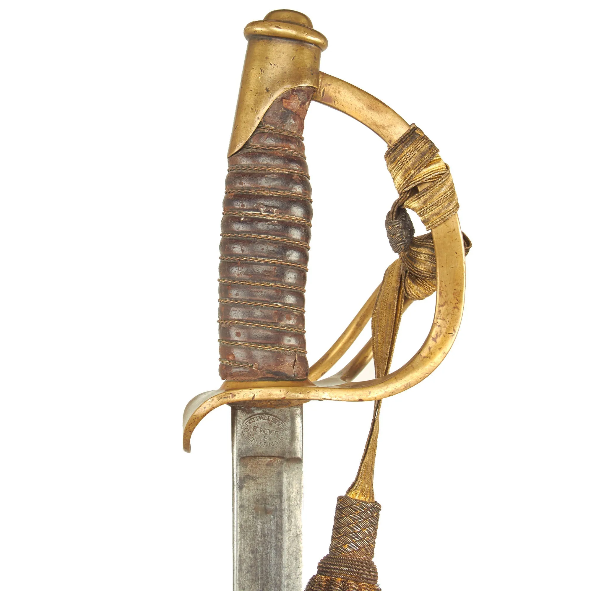 Original U.S. Civil War Era M1860 Light Cavalry Saber by Mansfield and Lamb with Scabbard - Dated 1864