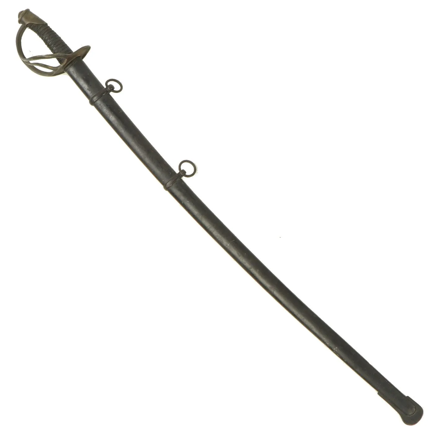 Original U.S Civil War German Made M-1840 "Wrist Breaker" Heavy Cavalry Saber by W. Clauberg Solingen