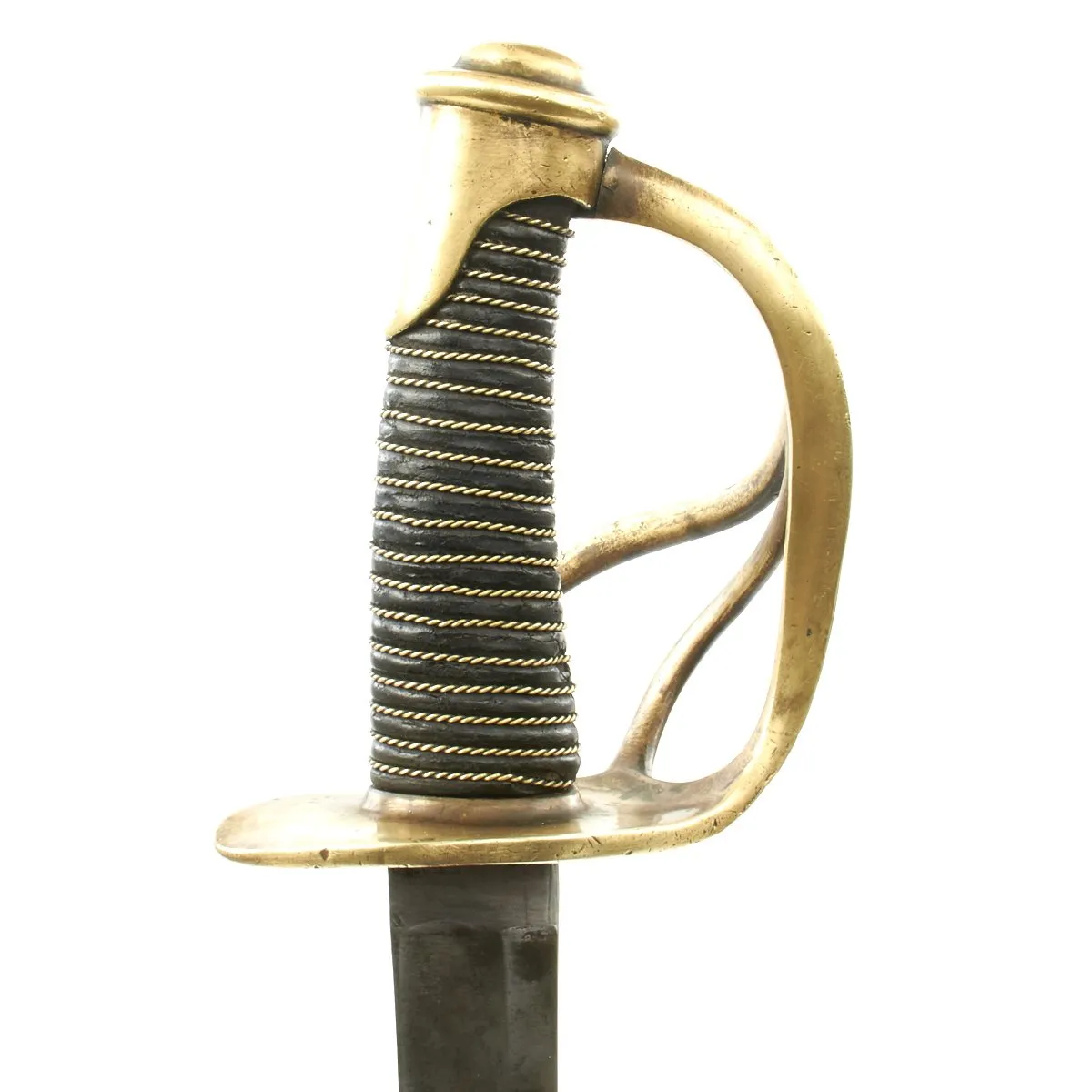 Original U.S Civil War German-Made Model 1840 "Wrist Breaker" Heavy Cavalry Saber with Scabbard