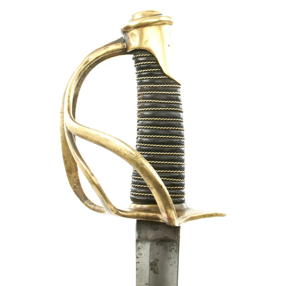 Original U.S Civil War German-Made Model 1840 "Wrist Breaker" Heavy Cavalry Saber with Scabbard