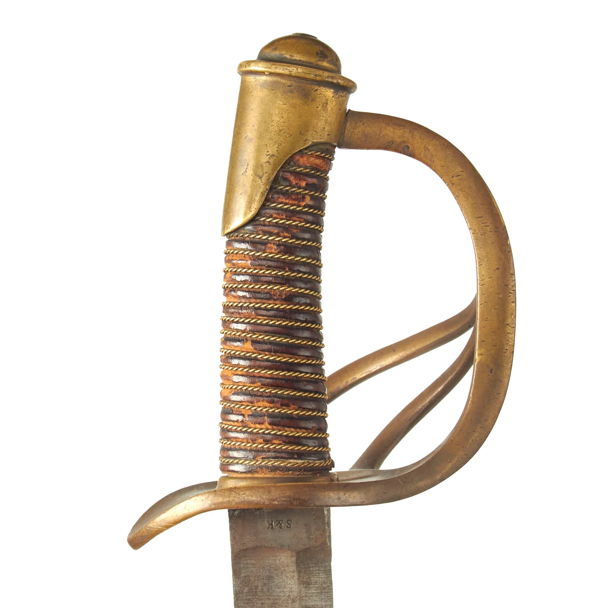 Original U.S Civil War M-1840 "Wrist Breaker" Heavy Cavalry Saber with Scabbard by S&K Schnitzler & Kirschbaum of Solingen - German Imported Blade