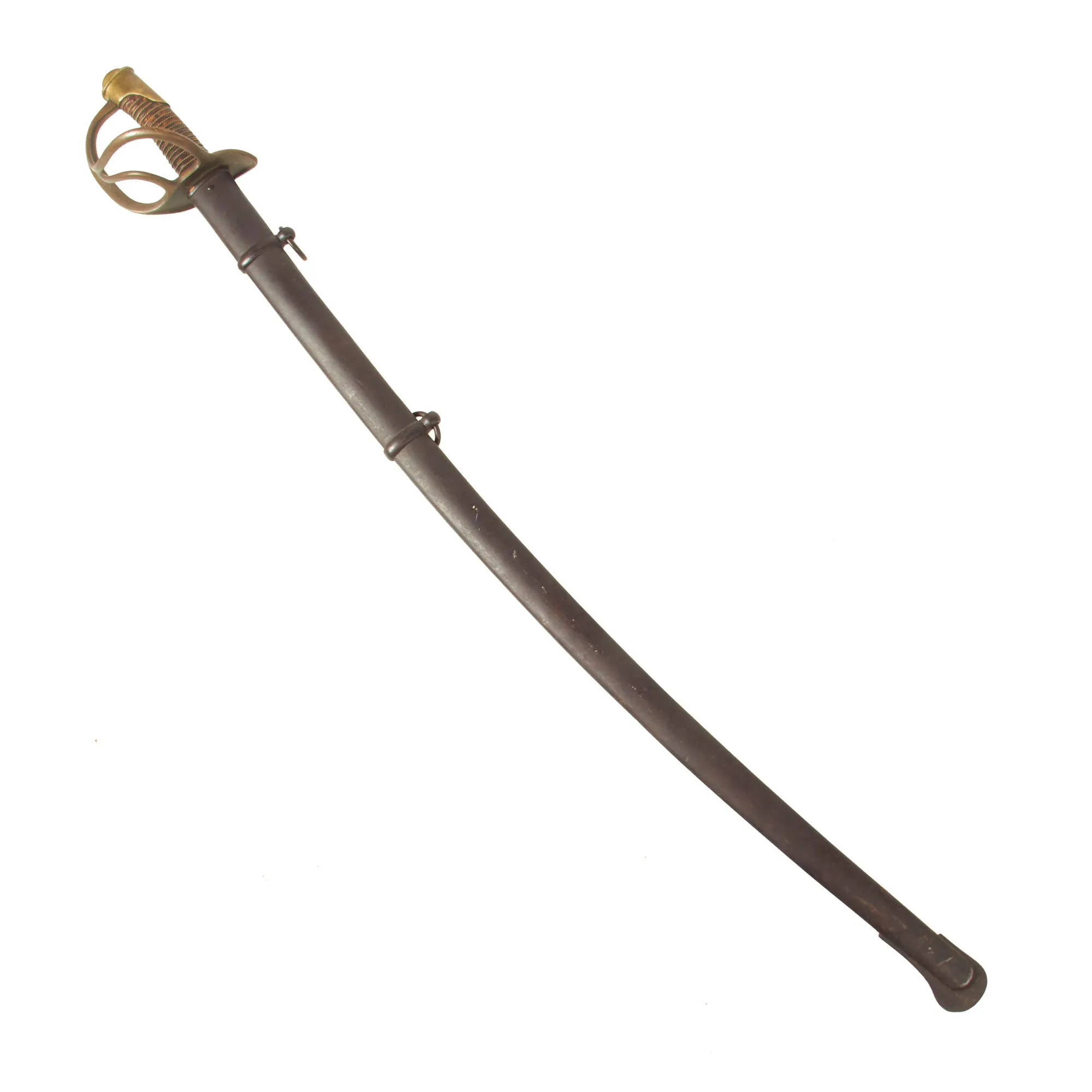 Original U.S Civil War M-1840 "Wrist Breaker" Heavy Cavalry Saber with Scabbard by S&K Schnitzler & Kirschbaum of Solingen - German Imported Blade