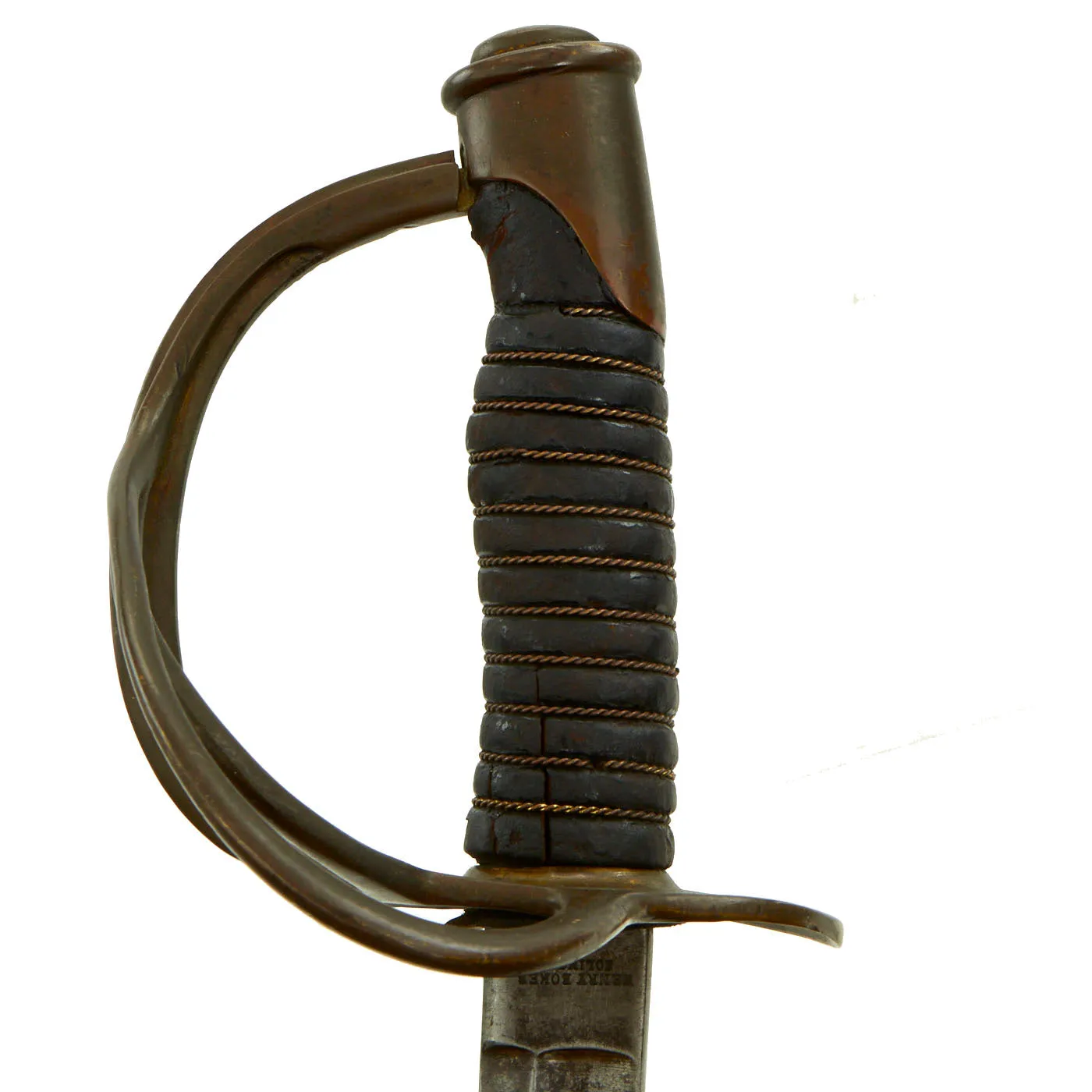 Original U.S. Civil War M1860 Light Cavalry Saber by Henry Boker- Solingen with Steel M-1906 Scabbard