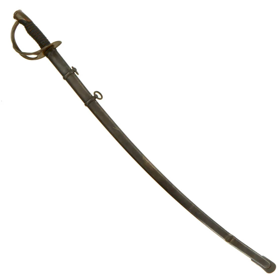 Original U.S. Civil War M1860 Light Cavalry Saber by Henry Boker- Solingen with Steel M-1906 Scabbard