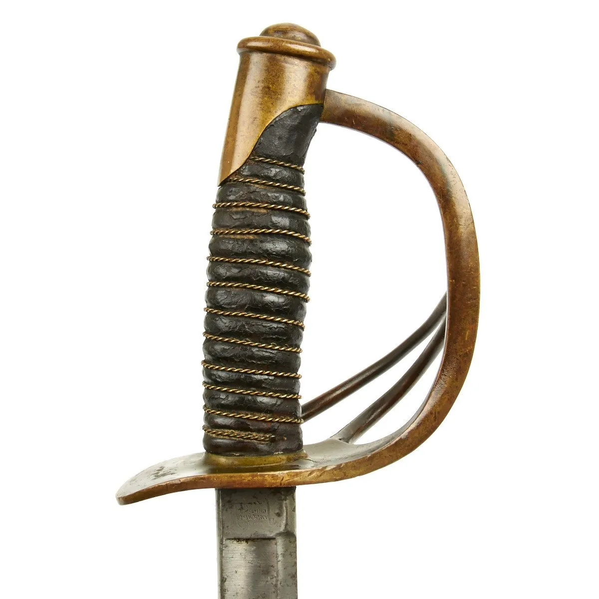 Original U.S. Civil War Model 1860 Light Cavalry Saber with Scabbard and Hangers by Ames - Dated 1864