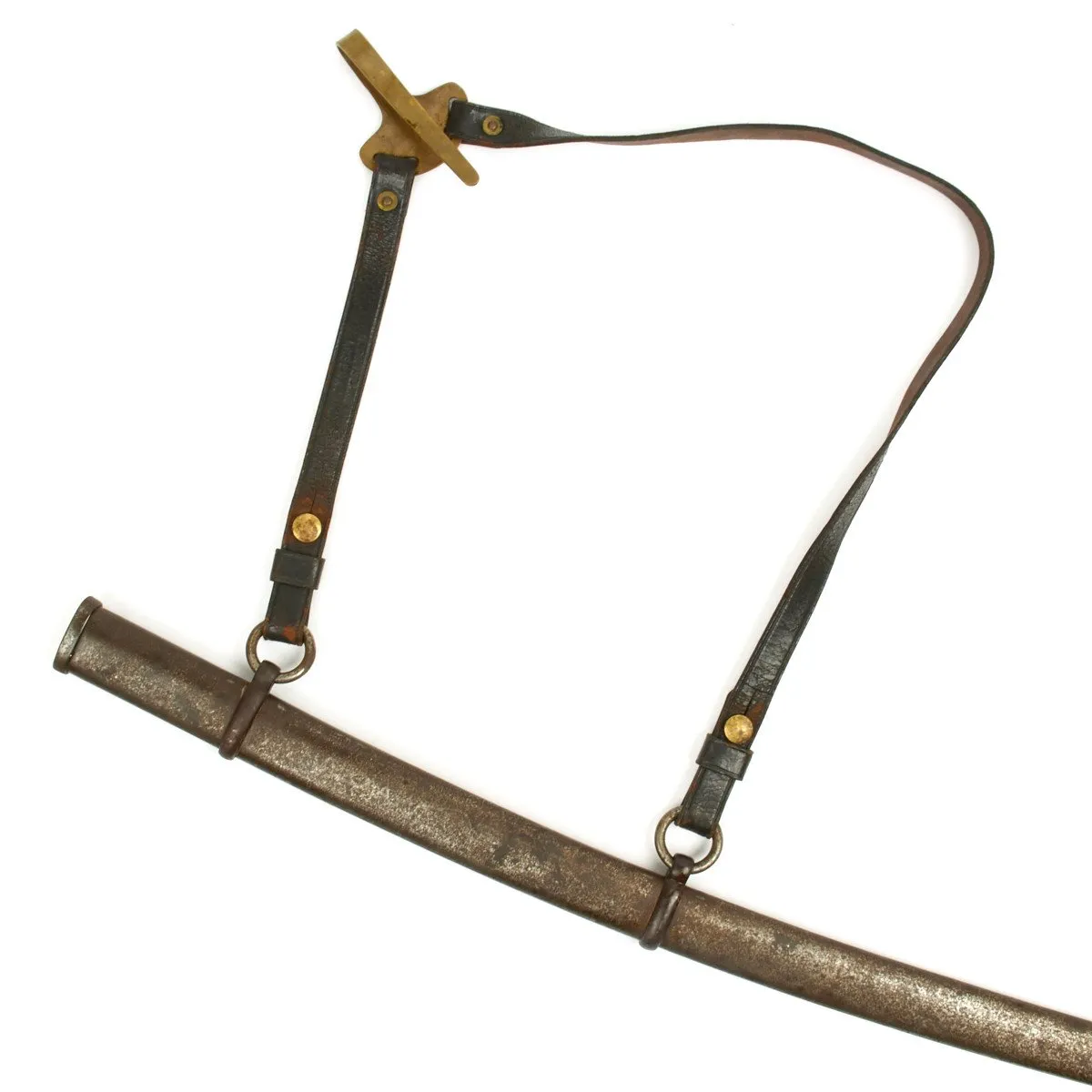 Original U.S. Civil War Model 1860 Light Cavalry Saber with Scabbard and Hangers by Ames - Dated 1864