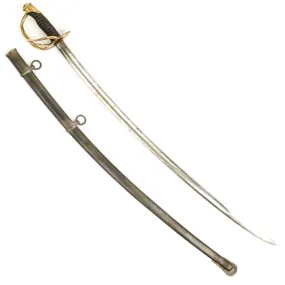 Original U.S. Civil War Model 1860 Light Cavalry Saber with Scabbard by Ames Dated 1864