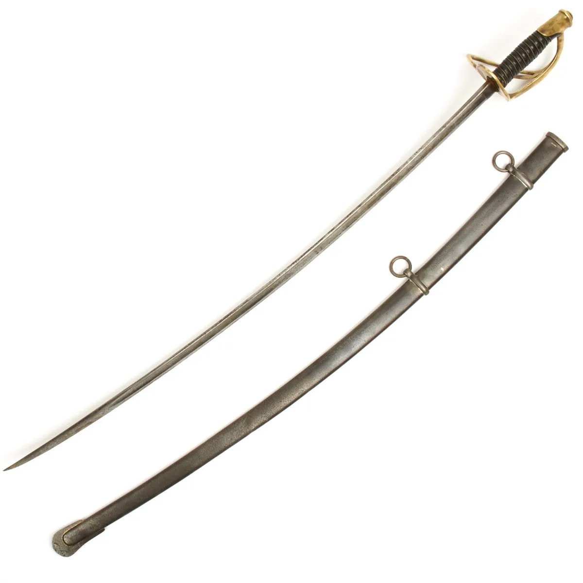 Original U.S. Civil War Model 1860 Light Cavalry Saber with Scabbard by Ames Dated 1864