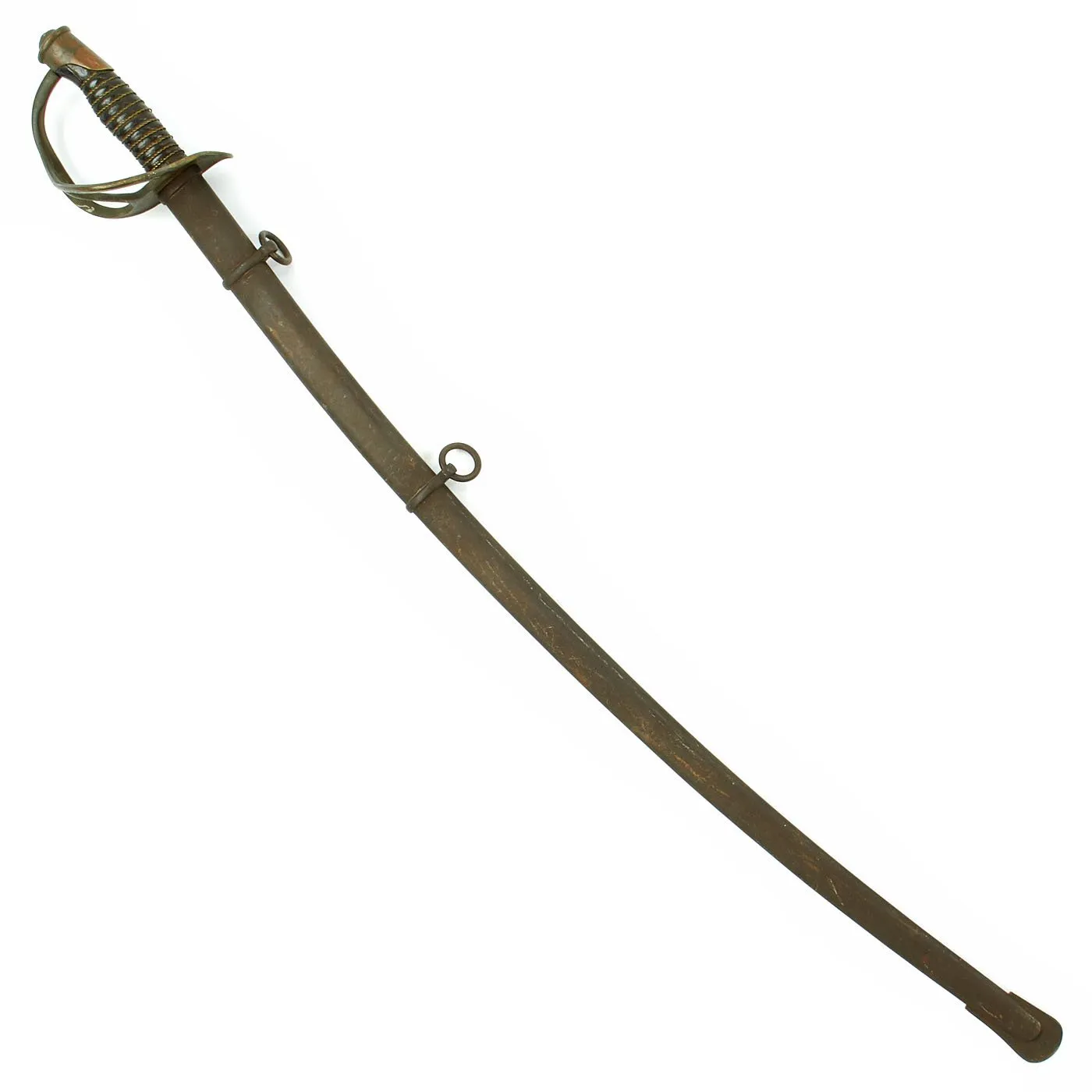 Original U.S. Civil War Model 1860 Light Cavalry Sword by Ames Mfg. Co. with Scabbard - Dated 1863