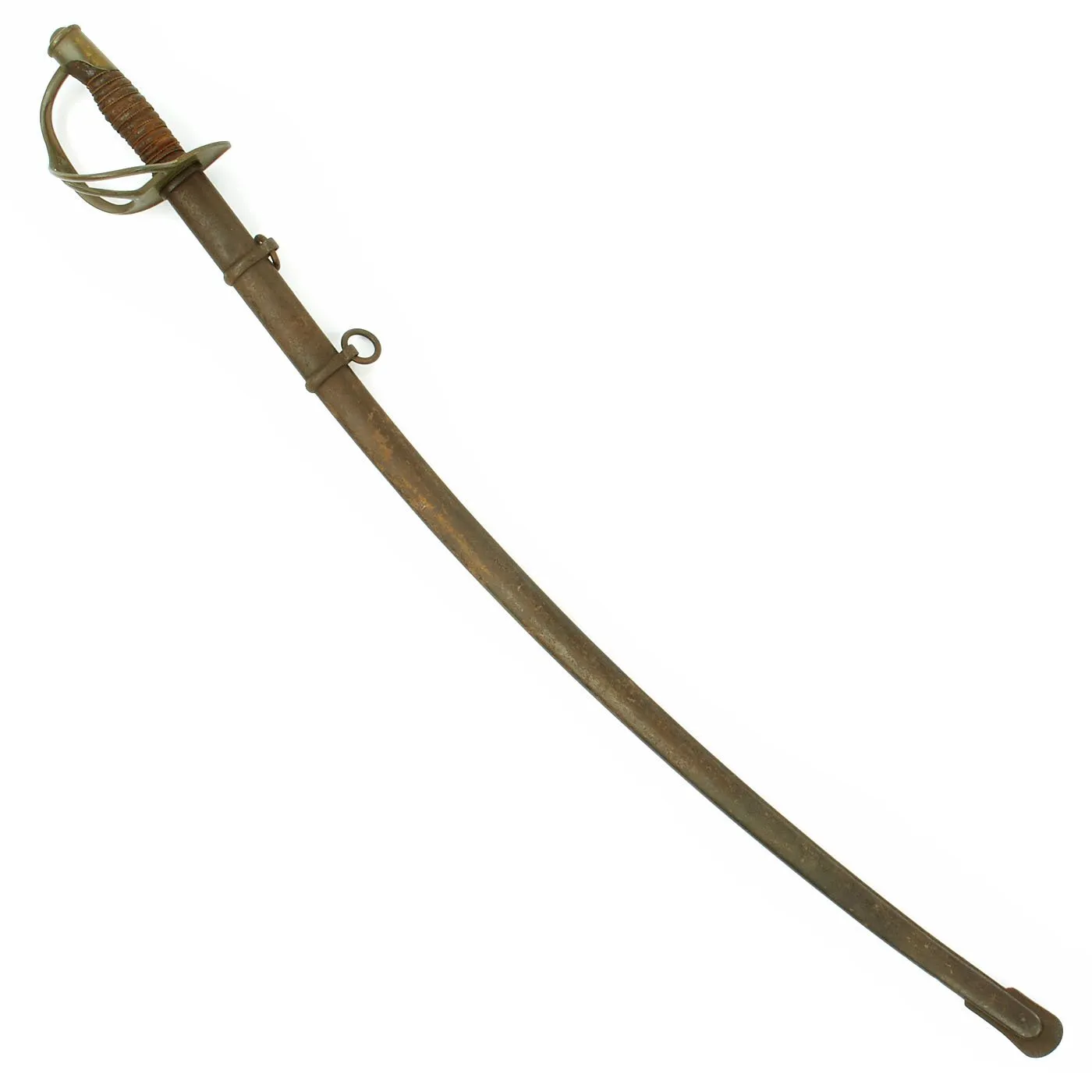 Original U.S. Civil War Model 1860 Light Cavalry Sword by Ames Mfg. Co. with Scabbard - Dated 1865