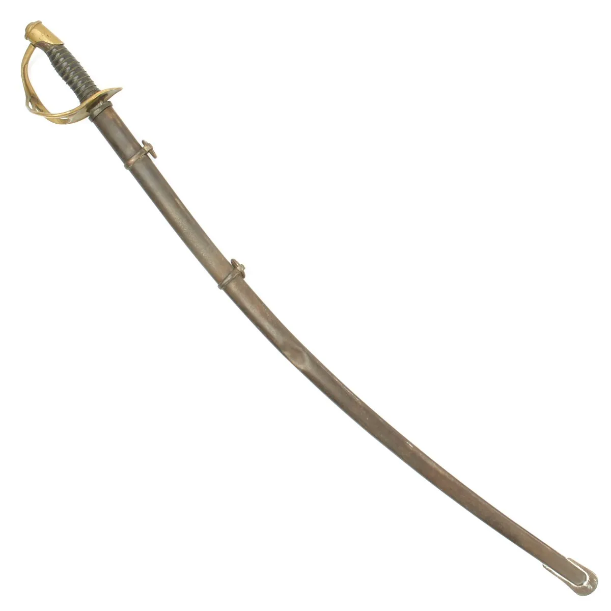 Original U.S. Civil War Model 1860 Light Cavalry Sword by Ames with Scabbard - Dated 1863