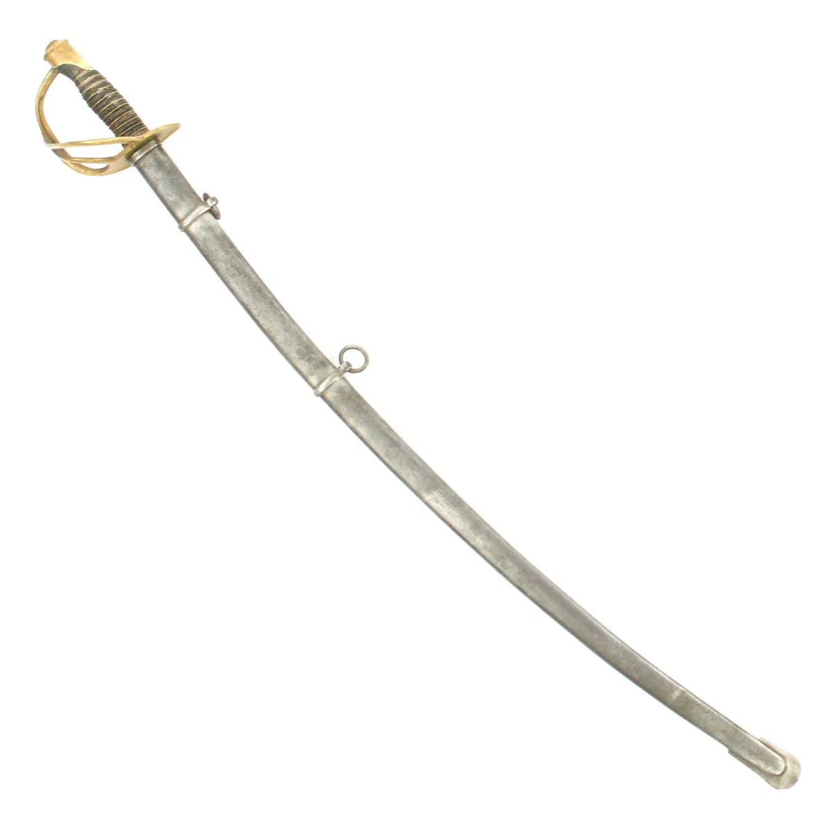 Original U.S. Civil War Model 1860 Light Cavalry Sword by Ames with Scabbard - Dated 1865