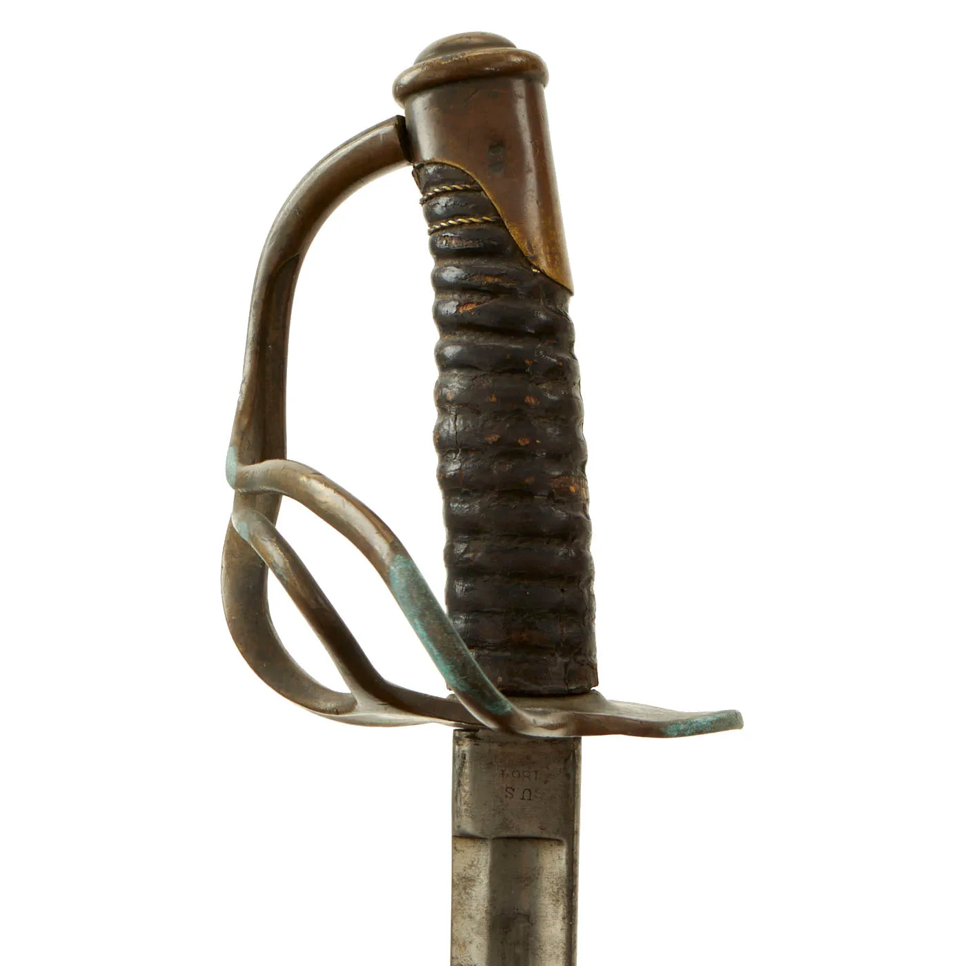 Original U.S. Model 1860 Light Cavalry Saber by C. Roby with Scabbard - Dated 1864 - Upgraded to M1906 Specs