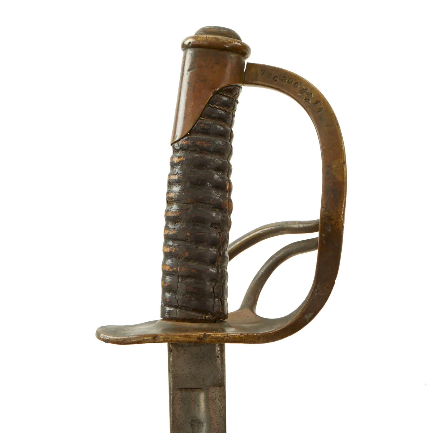 Original U.S. Model 1860 Light Cavalry Saber by C. Roby with Scabbard - Dated 1864 - Upgraded to M1906 Specs