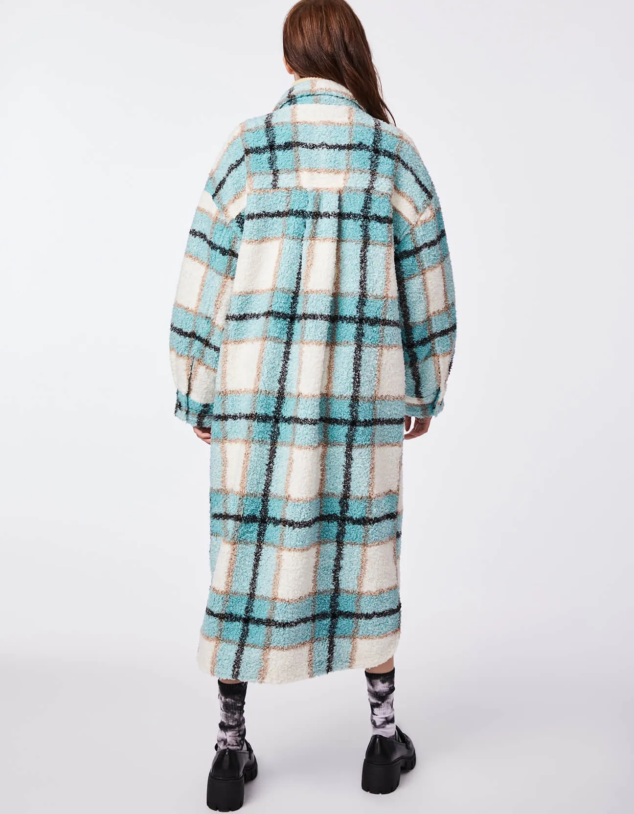 PLAID UNREAL TEDDY SHACKET