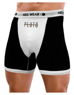 Planet Pluto Text Only Mens Boxer Brief Underwear