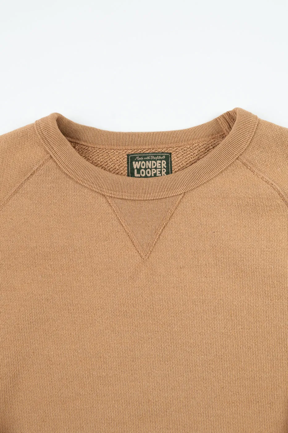 Pullover Crewneck 825gsm Double Heavyweight French Terry Foxfibre® - Coyote 80