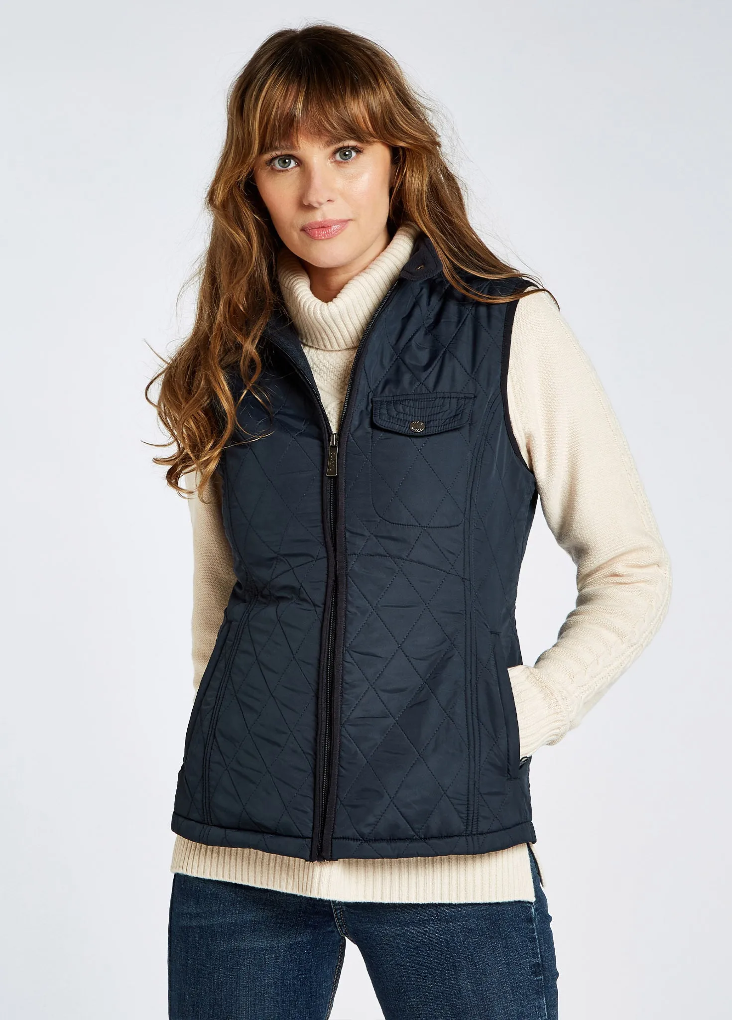 Rathdown Quilted Gilet - Navy