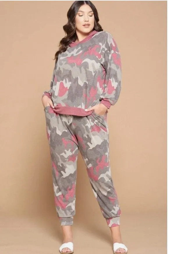 Red Camo Loungewear Set - #5483-5488