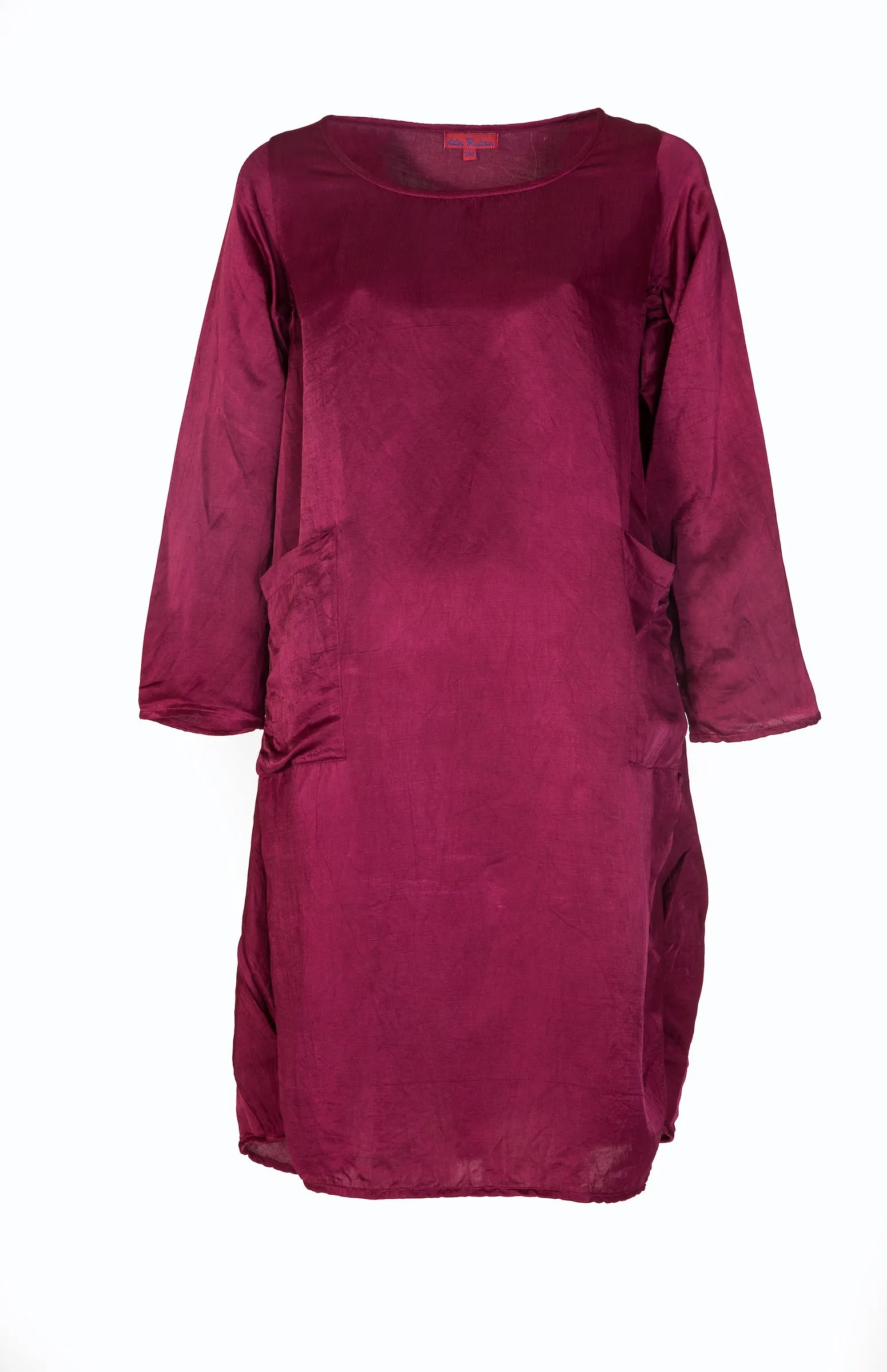 Roshan Dress Hand Dyed Plain Colour In Bamboo Linen £139 - Now £69 Only Size S/M(SIZE 10 TO 16)