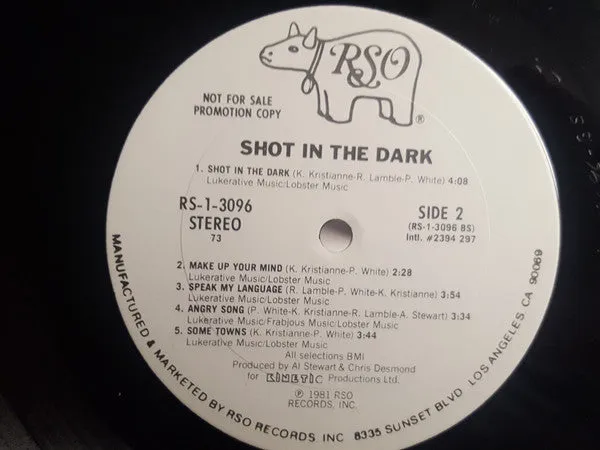 Shot In The Dark (3) - Shot In The Dark (LP, Album, Promo) (VG )