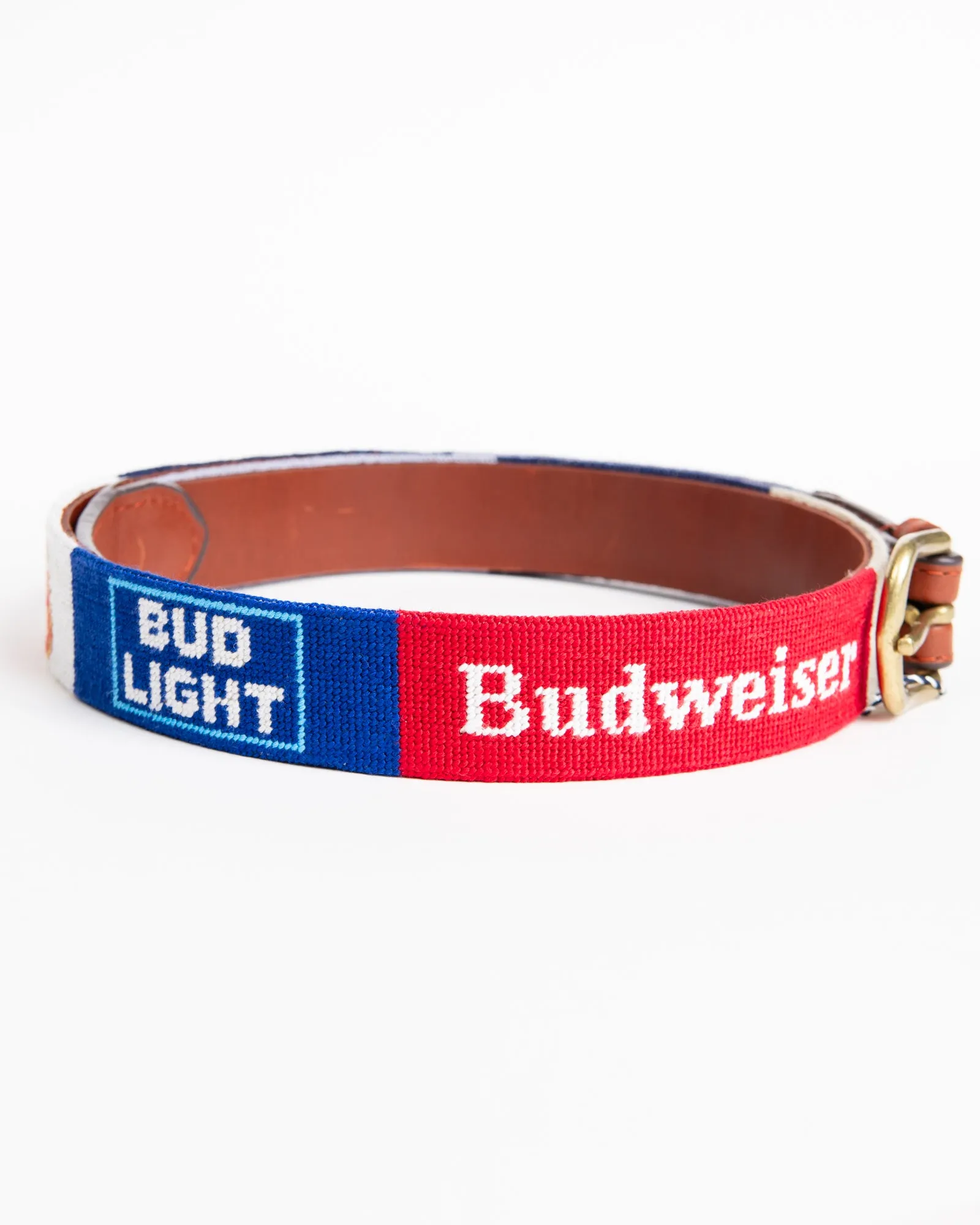 Smathers & Branson Anheuser-Busch Beer Needlepoint Belt