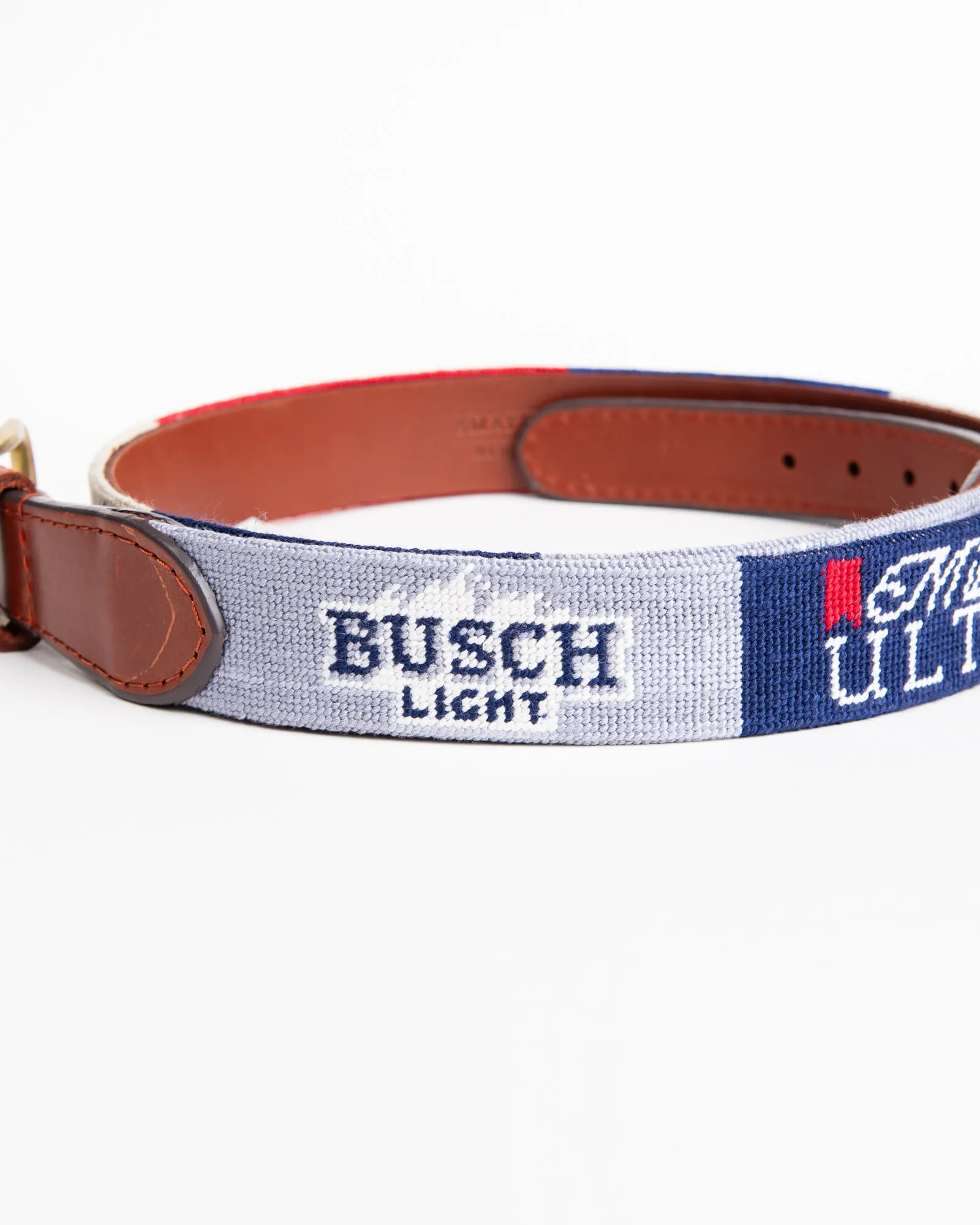 Smathers & Branson Anheuser-Busch Beer Needlepoint Belt