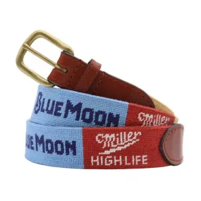 Smathers & Branson Great American Beer Labels Needlepoint Belt