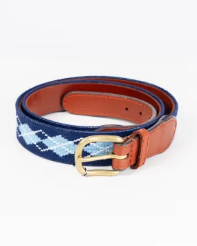 Smathers & Branson x Julian's Custom Argyle Needlepoint Belt