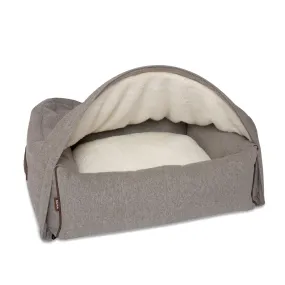 Snuggle Cave Pet Bed - Grey Flannel