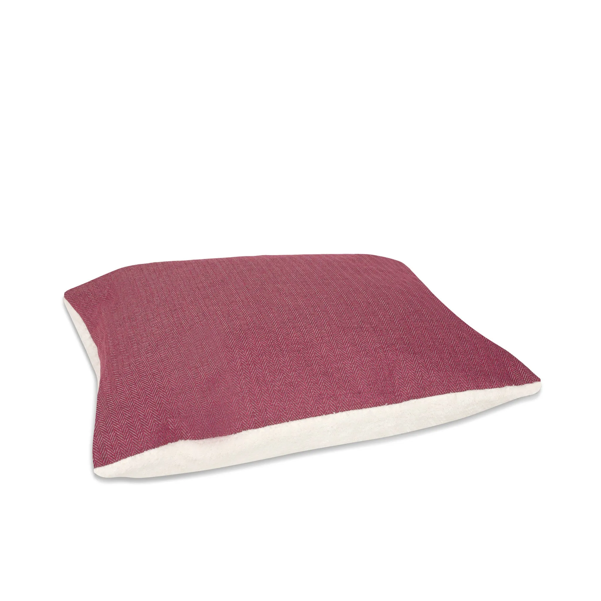 Snuggle Cave Pet Bed - Magenta / Pink Herringbone