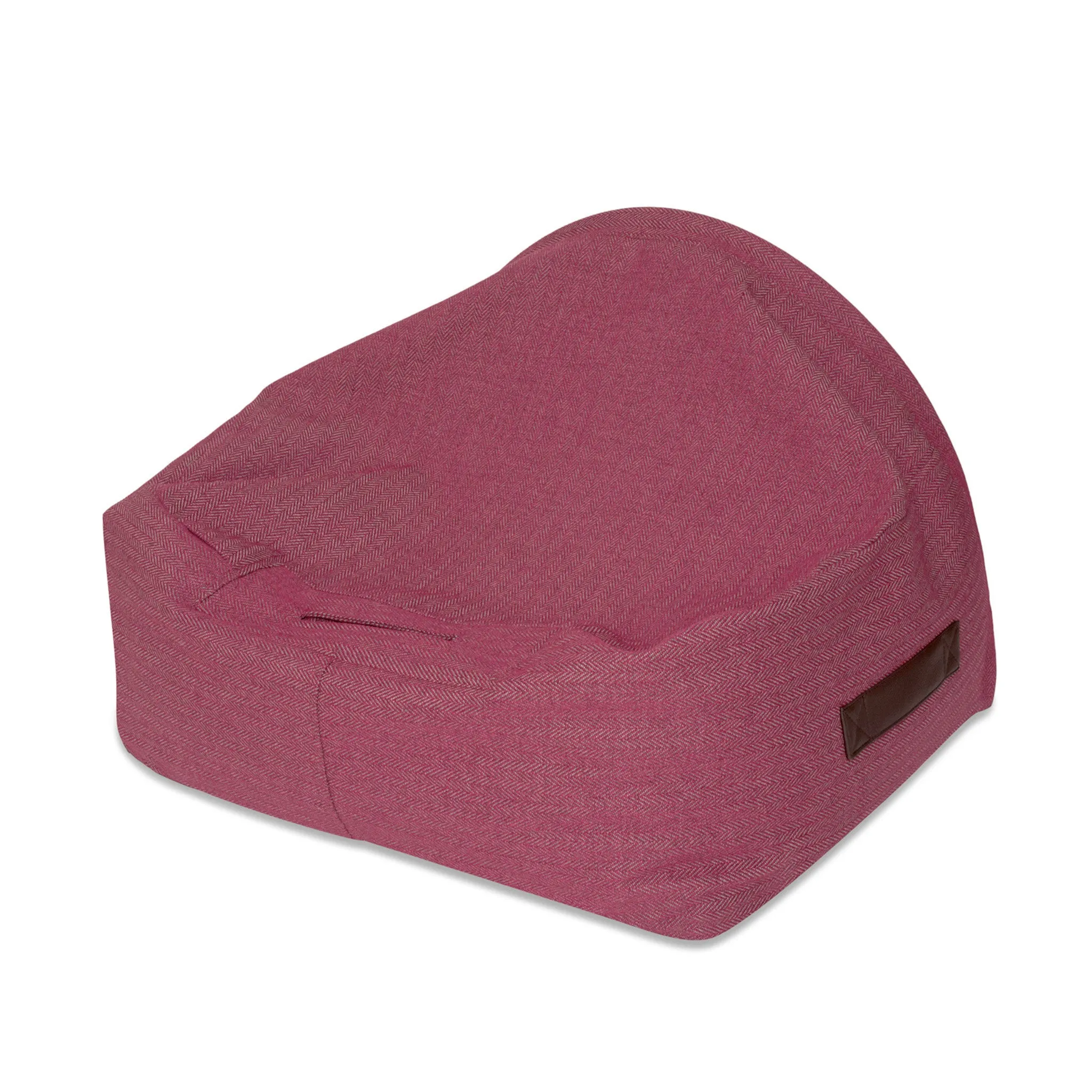 Snuggle Cave Pet Bed - Magenta / Pink Herringbone