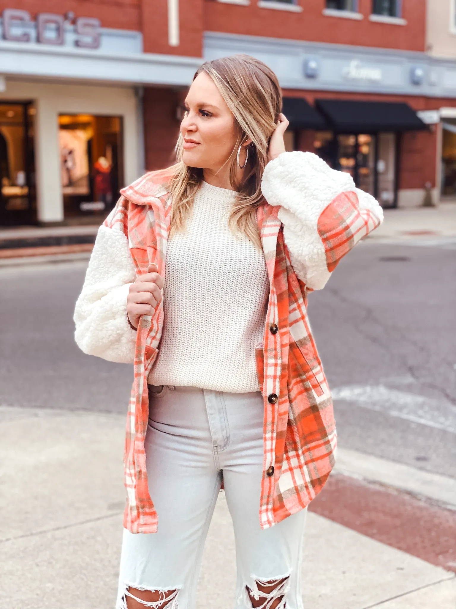 Spice Girl Plaid Shacket