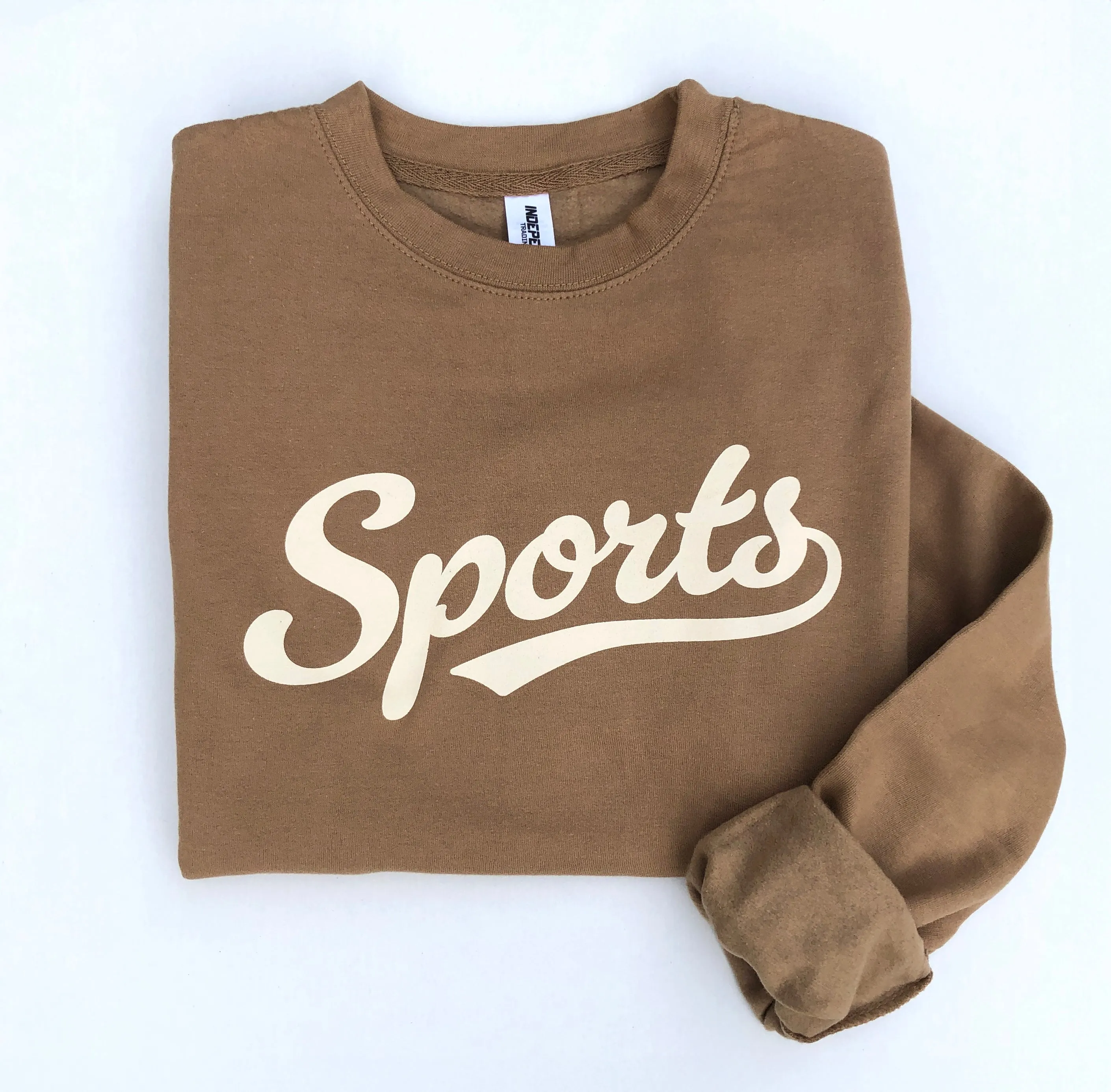 SPORTS Crewneck Pullover Sweatshirt