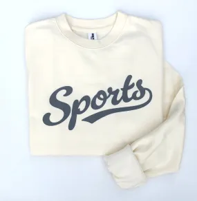 SPORTS Crewneck Pullover Sweatshirt