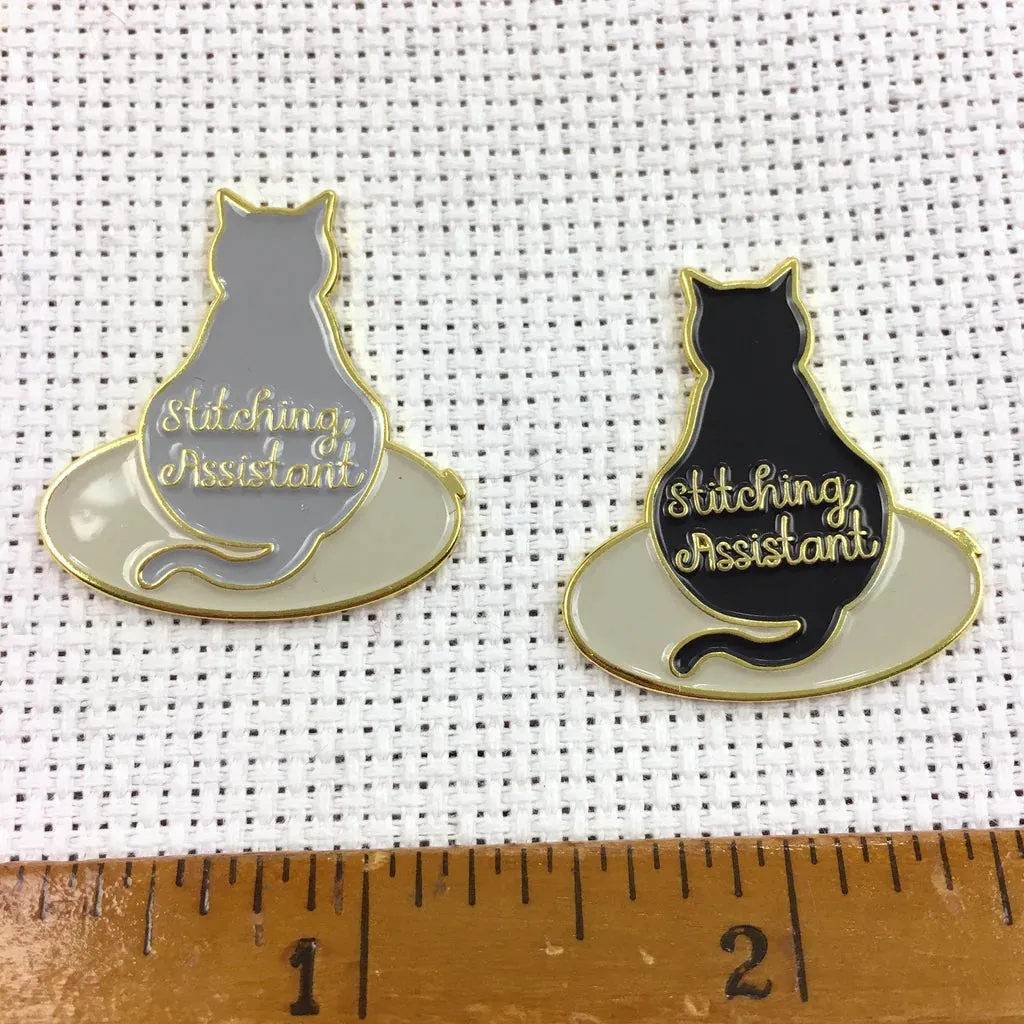 Stitching Assistant Kitty Magnetic Enamel Needle Minder