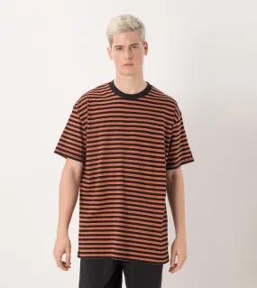 Stripe Box Tee Bronze/Black