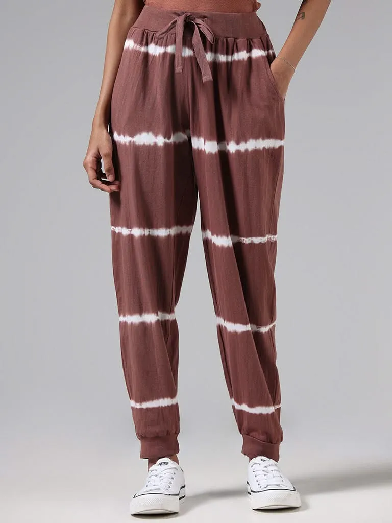 Superstar Taupe Tie Dye Joggers